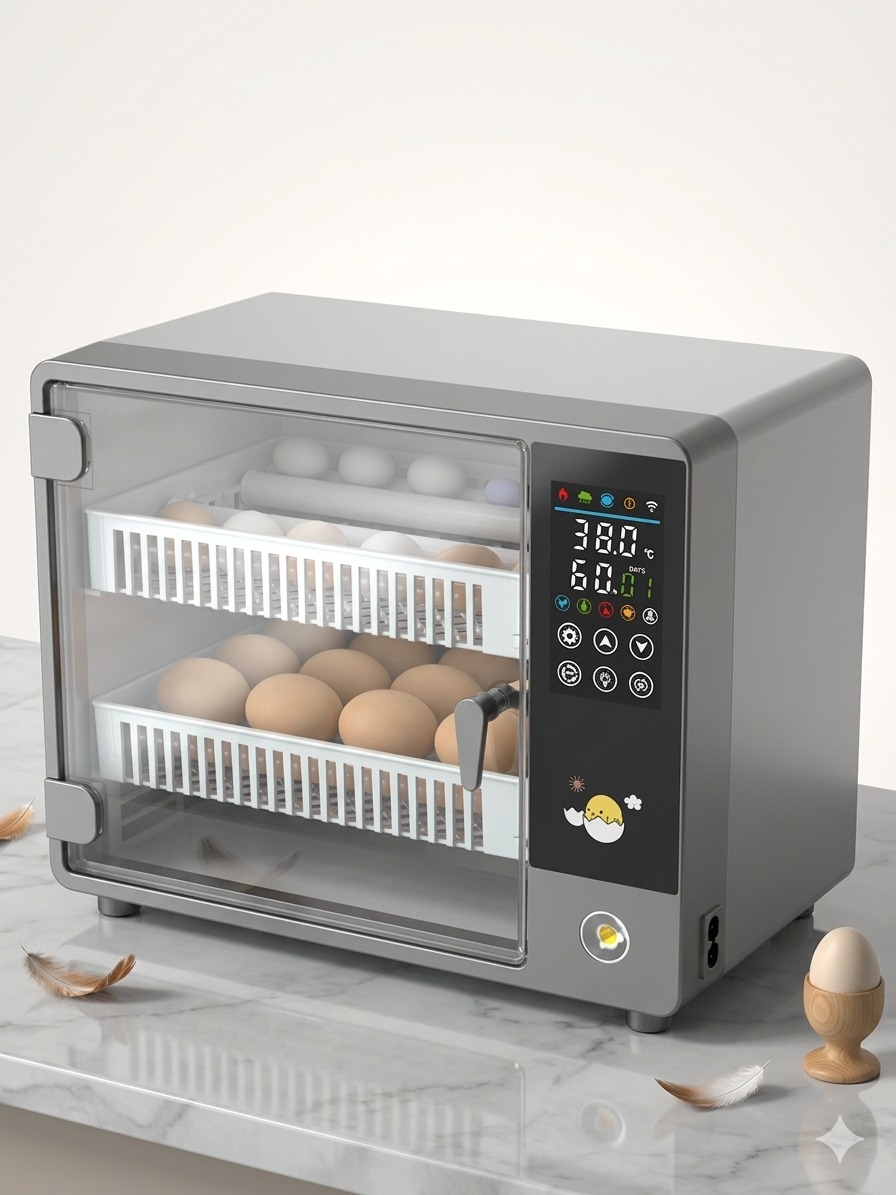 PARROTS 60 EGGS PREMIUM QUALITY AUTOMATIC INCUBATOR+BROODER DUAL POWER